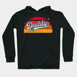 Number One Daddy retro sunset Hoodie